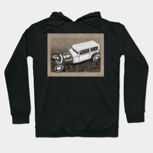 Traditional Styled Hot Rod Sedan Hoodie